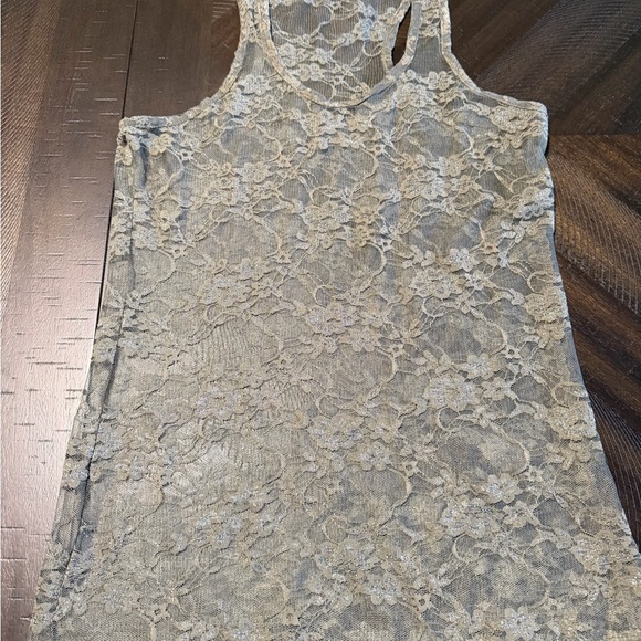 Y2K 90’s Body Central Lace Tank Top | Sheer Floral Grunge Coquette | Size XS - Picture 3 of 4